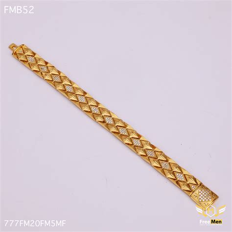 Freemen Sparkling Diamond Wristlet Golden Bracelet - FMB52 – Freemen®