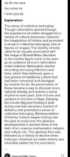 The sense of collective belonging: Though nationalism spread through ...