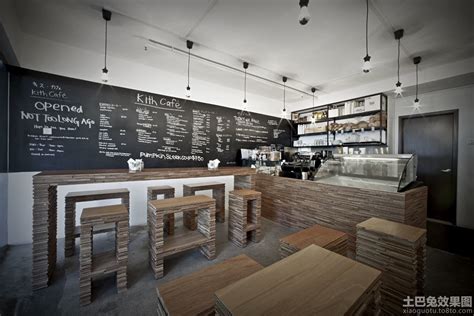 34平米小型咖啡店现代风格整体装修效果图-家居美图_装一网装修效果图