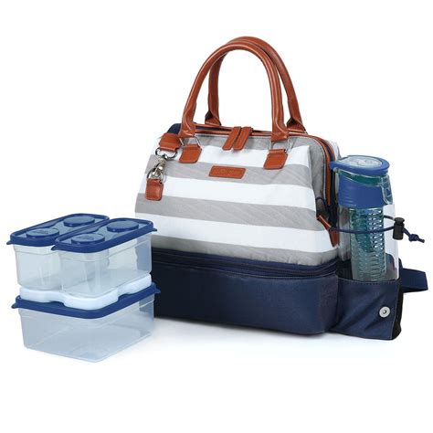Buy Arctic Zone Lunch Tote In Taupe Features Thermal Insulation The Set ...