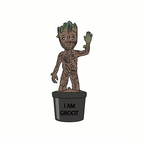 Image result for How to Draw Groot Step by Step
