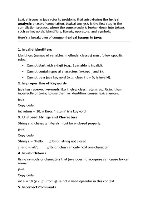 Image result for Lexical Issues in Java