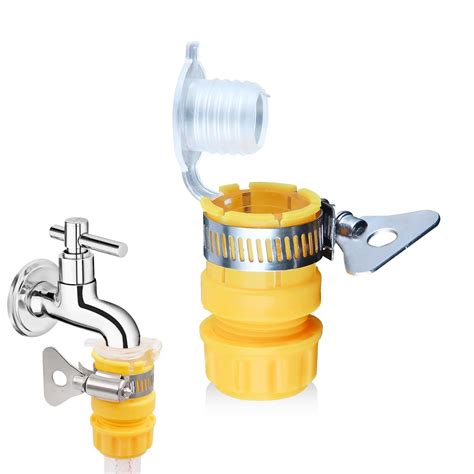 HASTHIP Universal Water Tap Adapter for 4/6 Point Faucets with Anti Le ...