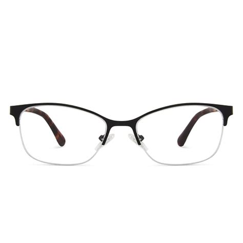 Buy Black Tortoise Half Rim Cat Eye Vincent Chase SLEEK STEEL VC E11885 ...
