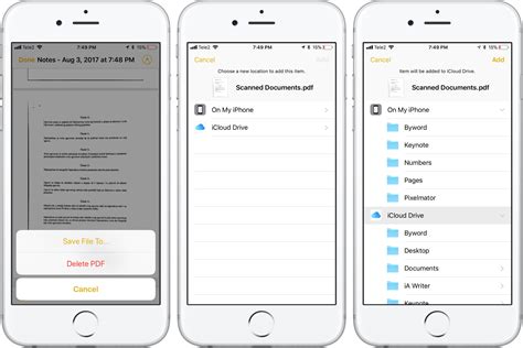 How to scan documents in iOS 11 Notes app