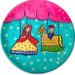 Rajasthani Puppet Dance Terracotta Wall Plate – Mytr