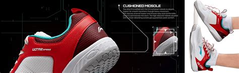 Li-Ning Ultra Speed Non-Marking Badminton Shoe - (White, Black, Lime ...