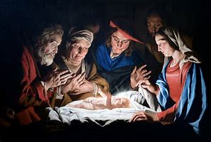 Image result for Mary and Baby Jesus in the Manger