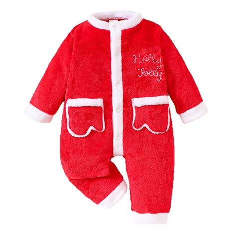 XDZJLR Baby Flannel Christmas Pajamas Boys Girls Xmas Cozy Winter ...
