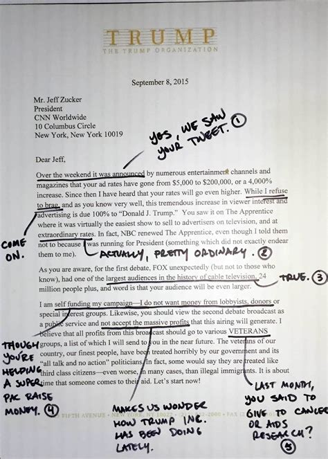 Let’s give Donald Trump’s CNN letter the Donald Trump treatment - The ...