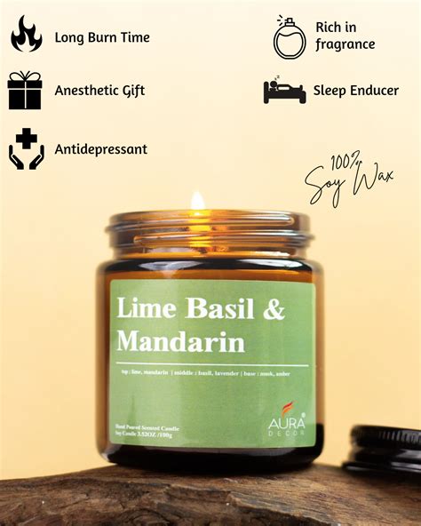 AuraDecor Amber Jar 100gm , Soya Wax Jar Candle , Premium Fragrances