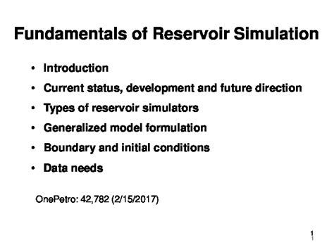 Image result for Reservoir Simulation Basics