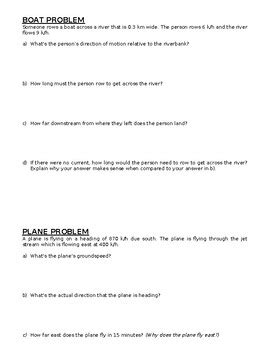 Image result for Vector Physics Problems