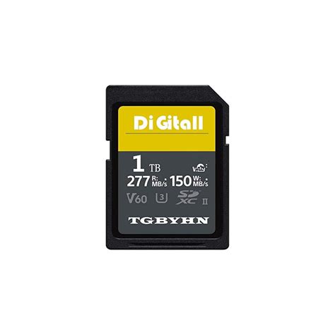 Buy TGBYHN 1TB Digital Series SDXC UHS-II Memory Card, V60, CL10, U3 ...