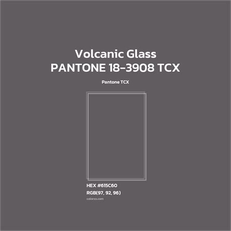 About PANTONE 18-3908 TCX - Volcanic Glass Color - Color codes ...