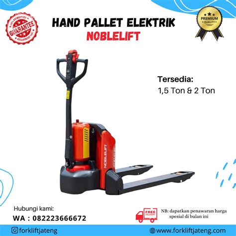 Hand Pallet Electric 2 Ton Noblelift / Hand Pallet elektrik 2 ton noblelift | Lazada Indonesia - Floor Scale Lifts