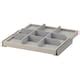 KOMPLEMENT pull-out tray with divider, grey-beige/light grey, 50x58 cm ...