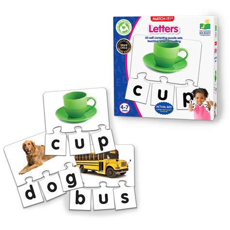 Buy The Learning JourneyMatch It! - Letters - 20 Piece Self-Correcting ...