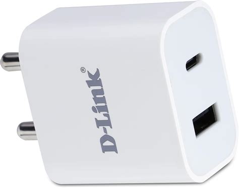 Amazon.in: Buy D-Link 20W Dual Port Fast Charger Type-C & USB-A for All ...