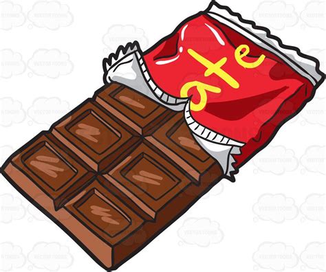 Cute Chocolate Bar Clipart
