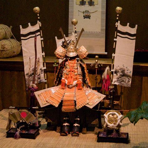 Carp Streamers, Samurai Armor and Iris Leaves - Boys' Day Festival in Japan