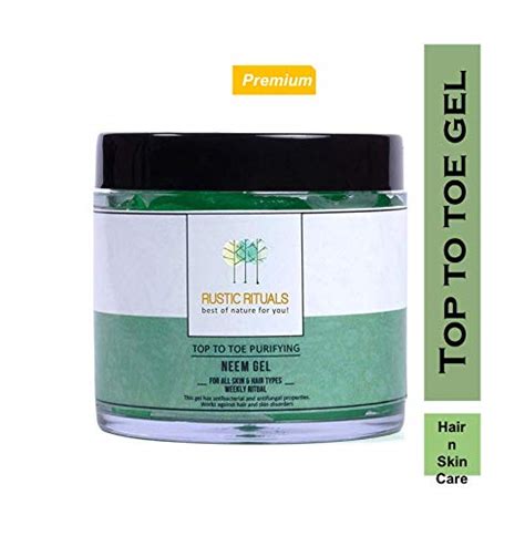 Rustic Rituals Neem Gel For Head To Toe, Natural neem, 100 g : Amazon ...