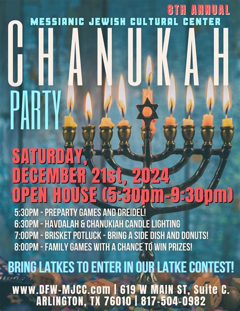 Chanukah Party, DFW Messianic Jewish Community Center, Arlington, 21 ...