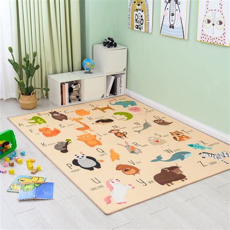 Buy Booooom Jackson Collection ABC Fun Kids Rugs, 59"x78"Numbers and ...
