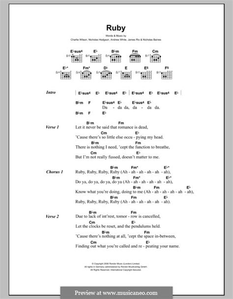 Ruby Ruby Ruby Lyrics 的图像结果