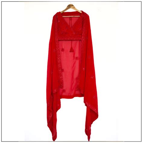 Red color Georgette Embroidery work Designer Lehenga Choli for Any Fun ...