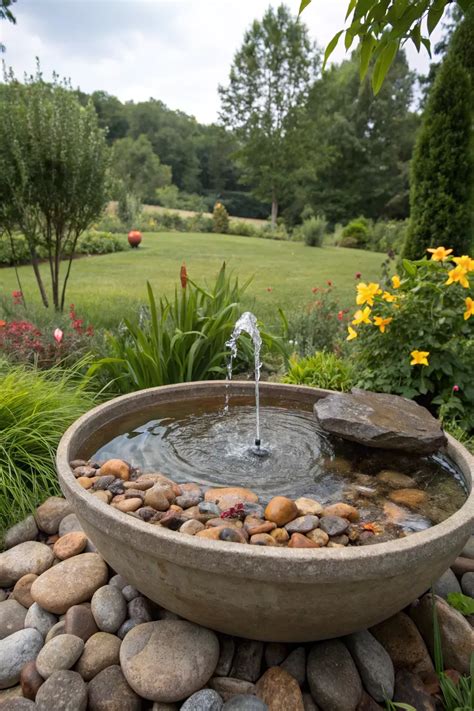 16+ Inspiring Solar Fountain Ideas for Your Garden | Water features in ...