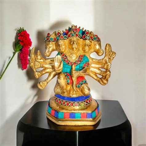 Panch Mukhi Statue with stone work, Celibacy, Lord Five face – Ashopi