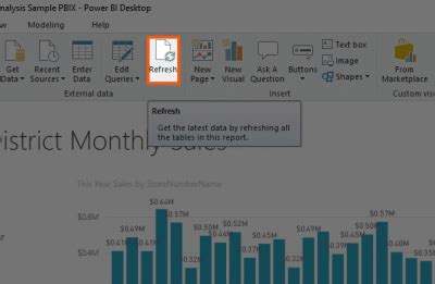 Power BI Refresh Button 的图像结果