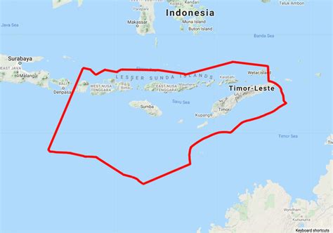 Komodo Island Map