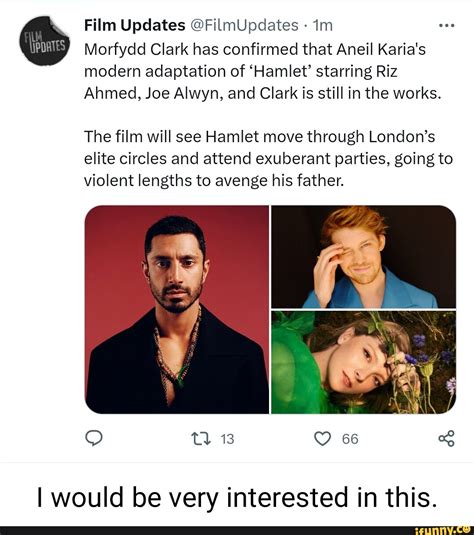 Film Updates @FilmUpdates Morfydd Clark has confirmed that Aneil Karia's modern adaptation of ...
