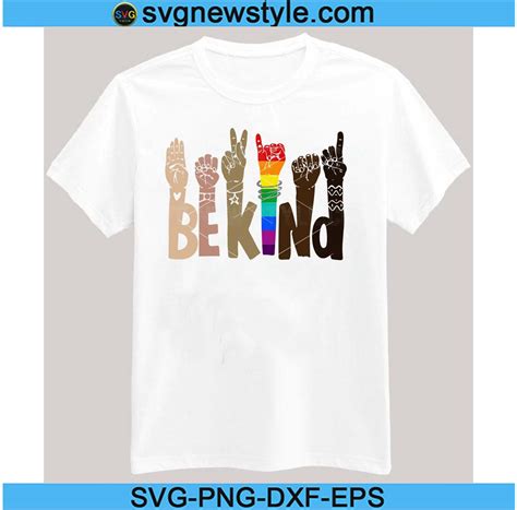 Be Kind Sign Language svg, Be Kind svg, Sign Language Be Kind svg ...