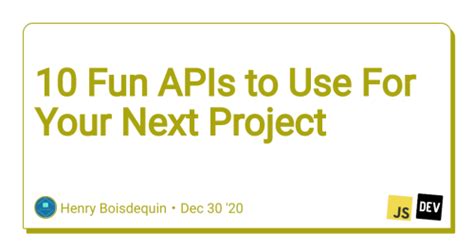 Image result for Fun APIs