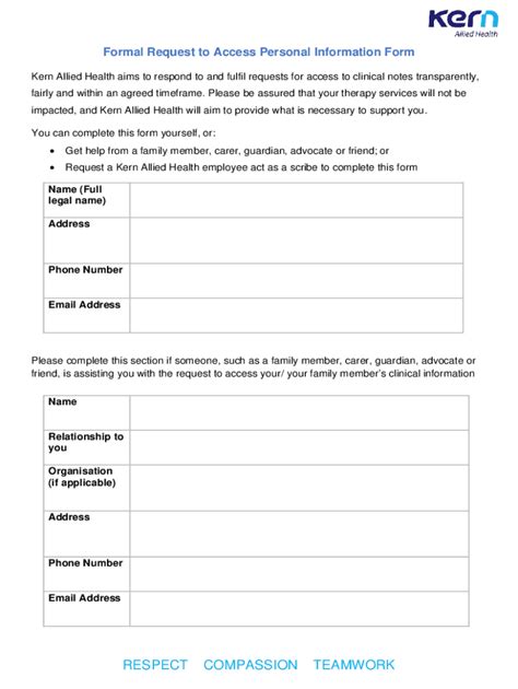 Fillable Online Patient Health Information Request FormPrintable ...