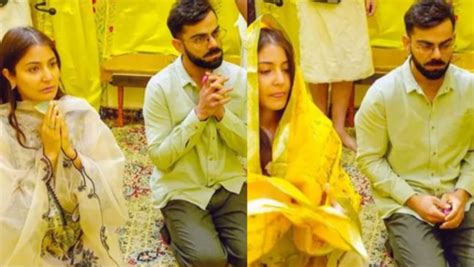 Virat Kohli & Anushka Sharma Meet Saint Premanand Maharaj In Vrindavan