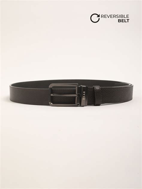 Shop Men's Black and Brown Reversible Leather Belts Online – bearhouseindia