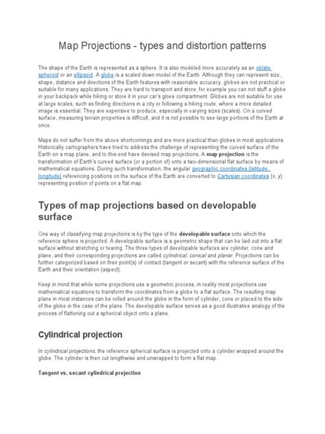 Map Projection 的图像结果