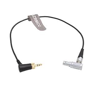 SZRMCC Locking 3.5mm TRS to Right Angle 5 Pin Timecode Cable for Deity ...