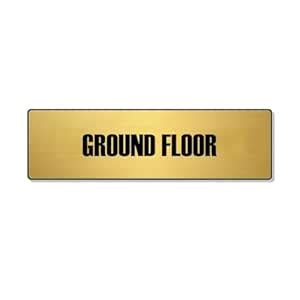 SRGInfotech Acrylic Message Signage | GROUND FLOOR| Gold acrylic fixed ...