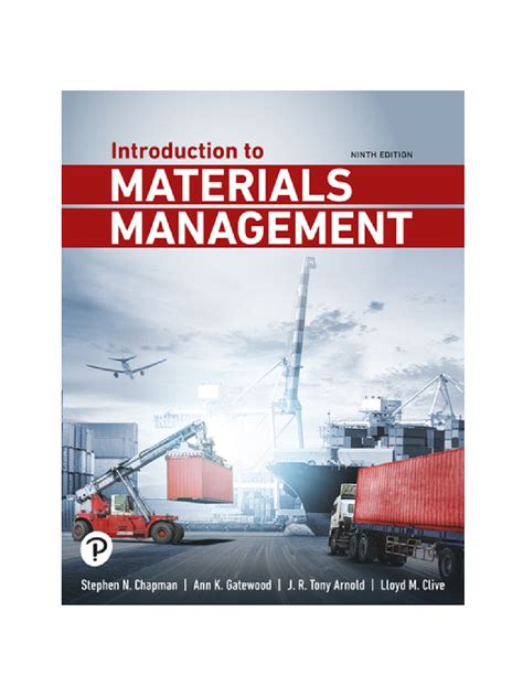 Introduction to Materials Management, 9th edition By Stephen N. Chapman, Ann K. Gatewood ...