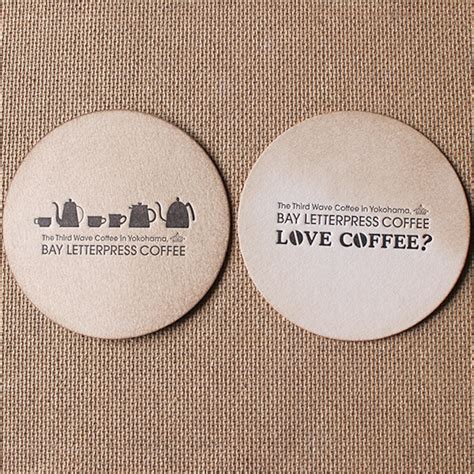 BAY LETTERPRESS COFFEEのコースター | BAY LETTERPRESS ONLINE STORE