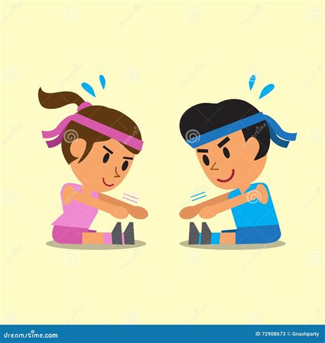 Image result for Toe Touch Exercise Cartoon