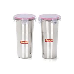 Buy Sumeet Stainless Steel Airtight, Leak Proof, Freezer Safe and Dust ...