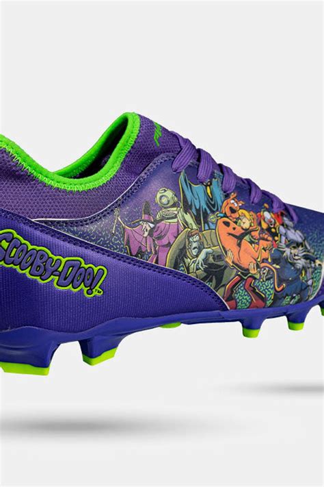 Scooby-Doo 'Unmasked' Purple Youth Football Cleats - Velocity 3.0 by ...