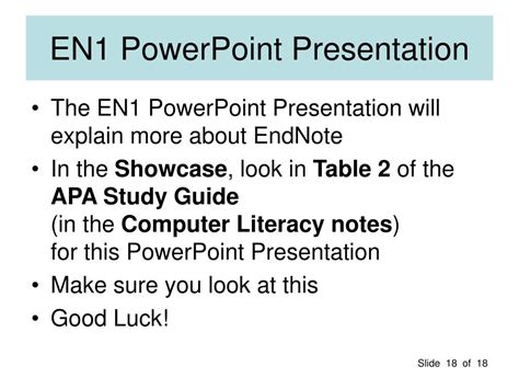 EndNote Tutorial PowerPoint 的图像结果