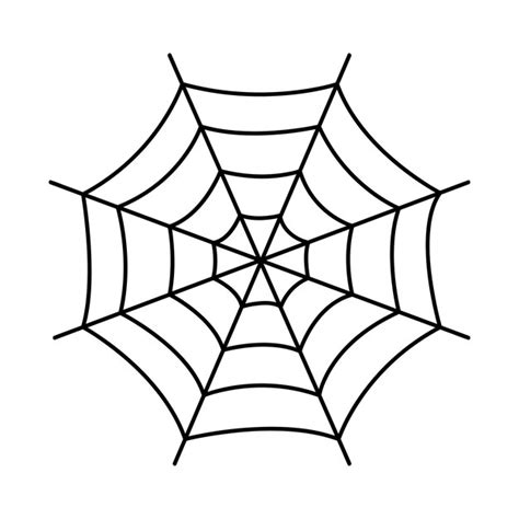 Spider web vector - halloween spider web illustration isolated on white ...